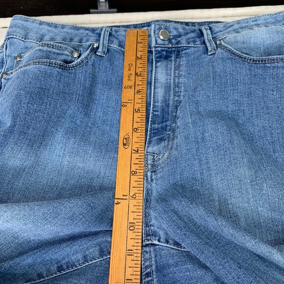 Rebecca Minkoff Womens 14P Light Wash Straight Leg Cropped Jeans Blue - Picture 7 of 10